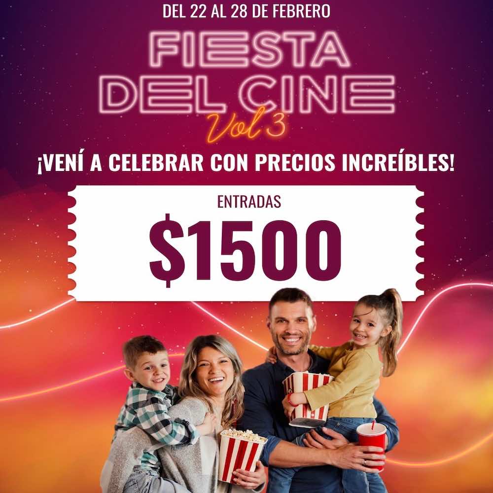 Noticias Llega la Fiesta del Cine 2024 con entradas a 1.500 pesos